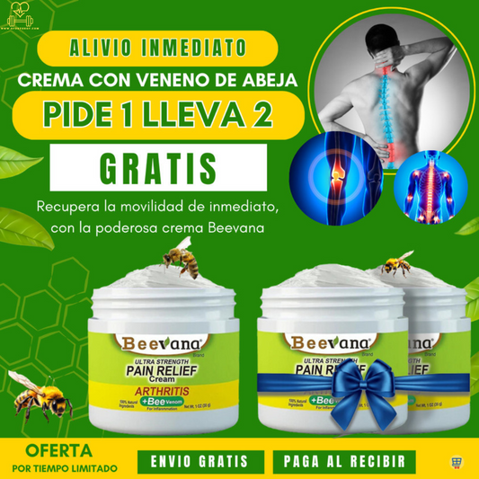 Beevana crema dolores y articulaciones 2X1